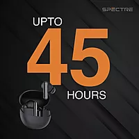 Just Corseca Spectre TWS Earbuds – Bluetooth 5.4 | Quad Mic ANC & ENC | 13mm Drivers | Black