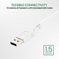 Portronics Ki-Pad 3 Blue USB Keyboard – Full Size offers a comfortable typing experience with its sleek design, responsive keys, and reliable connectivity, perfect for home or office use.