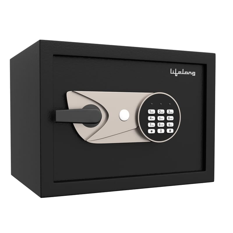 Lifelong Locker For Home&Office 34L-Digital Safe Locker For Security With 5Mm Sturdy Metal Door