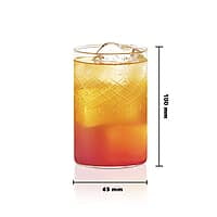 Borosil Vision Glasses Bracelet, 295 Ml, Set of 6, Transparent