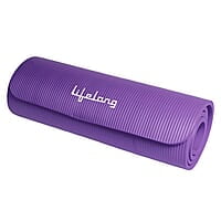 Lifelong Foam 13mm Extra Thick Yoga and Exercise Mat with Carrying Strap, Medium