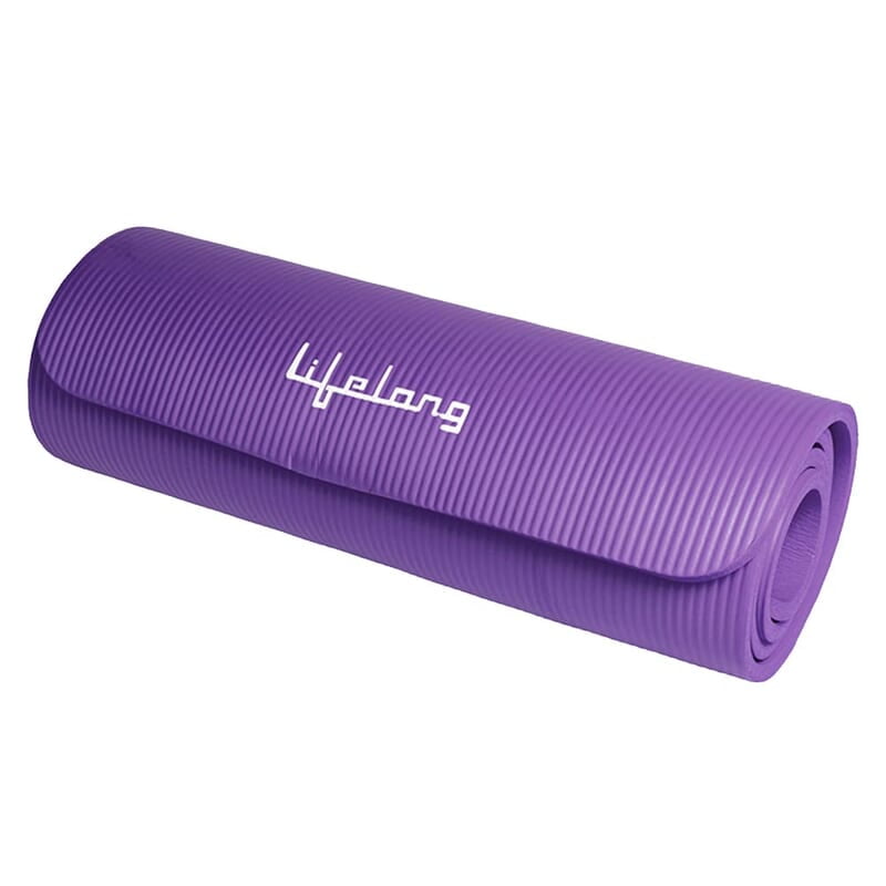 Lifelong Foam 13mm Extra Thick Yoga and Exercise Mat with Carrying Strap, Medium