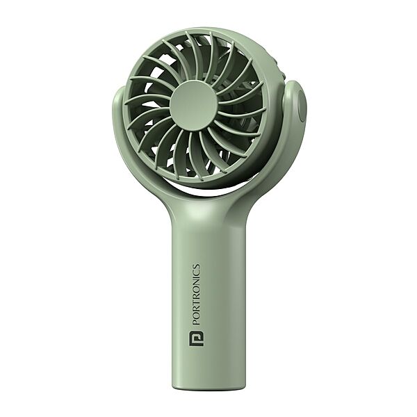 Portronics Toofan Mini Fan – 7800 RPM, Compact Design, White Color, USB Rechargeable, Lightweight, Portable, Ideal for Home, Office, Travel, Adjustable Speed, Quiet Operation, Energy Efficient.