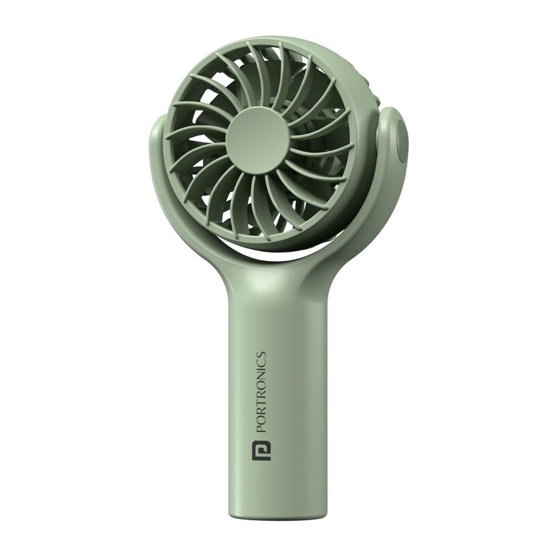 Portronics Toofan Mini Fan – 7800 RPM, Compact Design, White Color, USB Rechargeable, Lightweight, Portable, Ideal for Home, Office, Travel, Adjustable Speed, Quiet Operation, Energy Efficient.