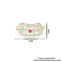 God Third Eye Vibuthi Pattai (Tripundra) – Stone Work Forehead Tilak Strap (Small)