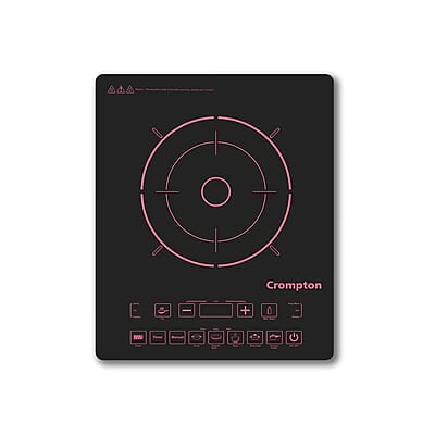 Crompton Instaserve 2000 W Induction Cooktop with 11 Feather Touch Buttons