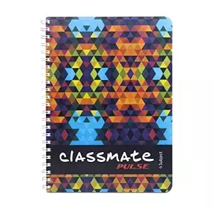 Classmate Pulse Regular Notebook Single Line 250 Pages  (Multicolor)