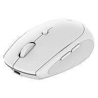 Portronics Toad III White – A stylish dual-mode wireless mouse with Bluetooth and USB connectivity. Ergonomic, lightweight, and portable design.