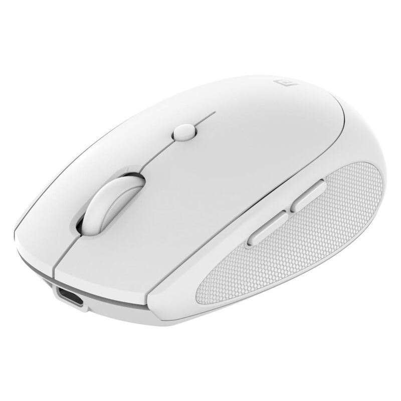 Portronics Toad III White – A stylish dual-mode wireless mouse with Bluetooth and USB connectivity. Ergonomic, lightweight, and portable design.