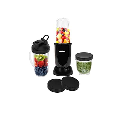 Faber Sportz Blender FSB 3-in-1 Nutrifit Nero Mixer Grinder Blender 400W 100% Copper Motor