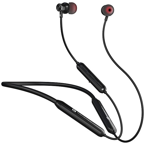 Portronics Harmonics Y2 Bluetooth In-Ear Headset – V5.3, Type-C | 40Hrs Play Time | Black