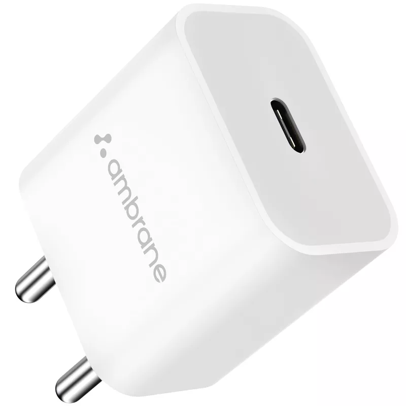 Ambrane UNI-20 Charger with C-Type Cable
