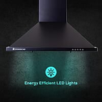 Wonderchef Power Elite Chimney  60cm  1050 m3/hr  Baffle Filter  3 Speed Push Button Controls