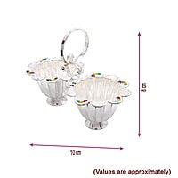 Silver Haldi Kumkum Holder