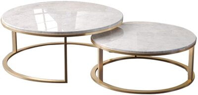 Small Apartment Modern Creative Tea (Coffee) Table, Gold Finish Small Apartment Modern Creative Tea (Coffee) Table, Gold Finish