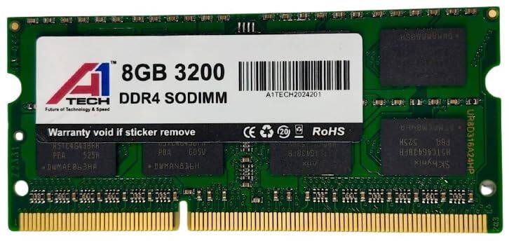 Techie 8GB DDR4 Laptop RAM – 3200MHz | CL22 | High-Speed Performance | Reliable Laptop Memory Upgrade
