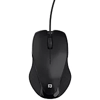 Portronics Toad 101 Wired Optical Mouse – 1200 DPI | USB Plug & Play | High Optical Tracking | 1.25m Cable | Black | PC & Laptop Use