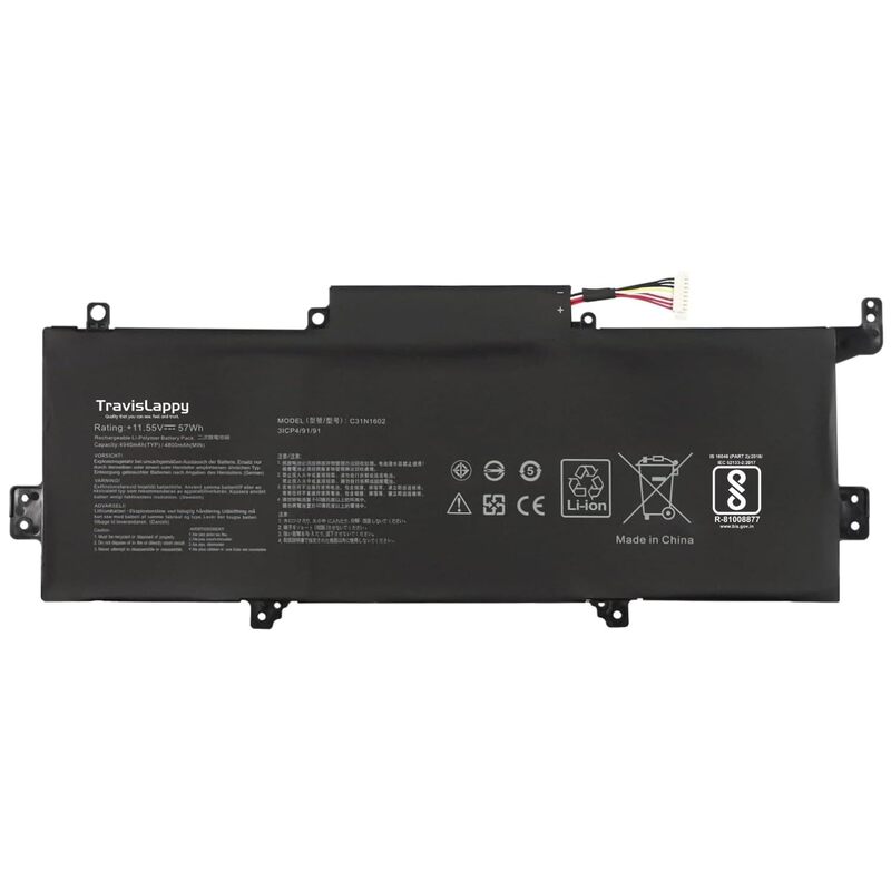 Techie 57Wh Laptop Battery – Reliable Power for ASUS ZenBook UX330, UX330UA & U3000U