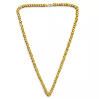 Impon Gold Plated Rope Chain Necklace for Men & Women | Thick Twisted Design Gold Finish Chain | Stylish Daily Wear Jewelry