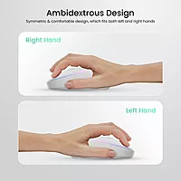 Portronics Toad IV Bluetooth Mouse – Dual Mode | RGB | Rechargeable | White | 1 Year Warranty