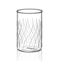 Borosil Vision Cascade Cut 350ml Set of 6 pcs Transparent Drinking Glass | Borosilicate Glass Tumblers for Water, Cold Drinks, Juice| Flame Proof, Microwave & Dishwasher Safe | For Daily use & Gifting