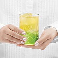 Borosil 350 ml Set of 6 pcs Meadow Vision Transparent Drinking Glass | Borosilicate Glass Tumblers for Water, Cold Drinks, Juice| Flame Proof, Microwave & Dishwasher Safe | for Daily use & Gifting