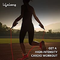 Lifelong LLSR01 Skipping Rope for Men, Women & Children - Jump Rope for Exercise Workout & Weight Loss