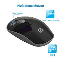 Portronics Key 2 Wireless Keyboard & Mouse Combo – Grey & Black | Reliable Wireless Combo