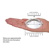 Silver Plain Plate for Pooja,Home (8CM)