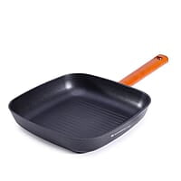 Wonderchef Caesar Forged Virgin Aluminium Grill Pan, 24cm, Black, Greblon C3 Non-stick Coating