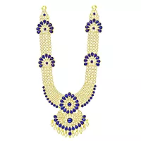 God White Pink and Blue Stone Deity Harama for Pooja
