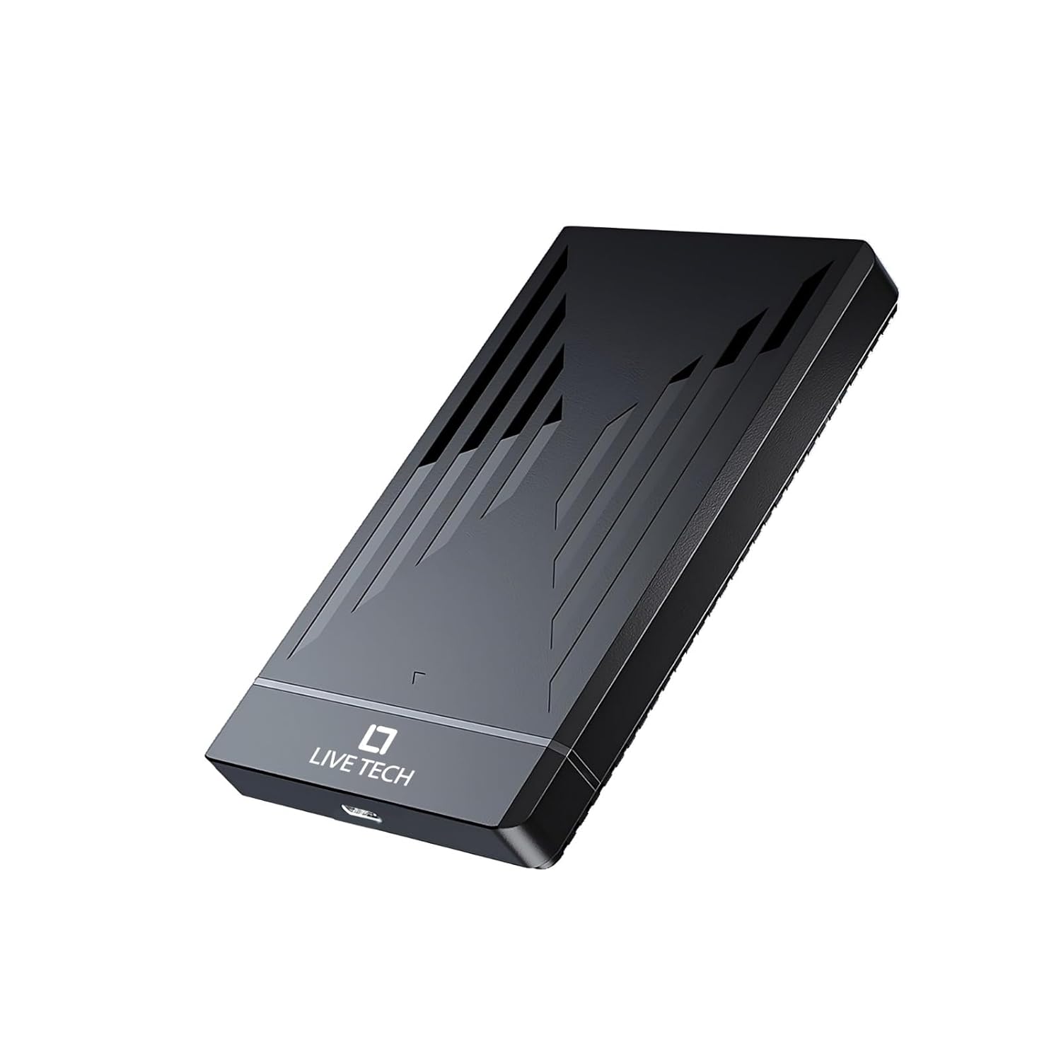 Live Tech HDC08 RGB SSD Casing – USB 3.1 + Type-C offers high-speed data transfer with stylish RGB lighting. Compatible with 2.5" SSDs, it's perfect for gamers and professionals on the go.