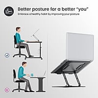 Portronics My Buddy K9 - Portable Laptop Stand - Adjustable elevation levels