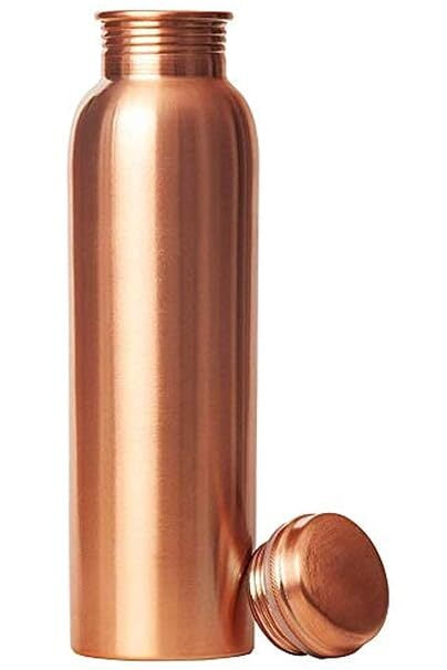 Copper Water Bottle, 1000ml, Brown