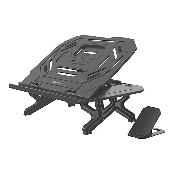 Portronics Hexa 33 Laptop Stand – Adjustable Height & Phone Holder