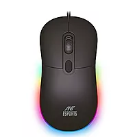 OpenBox Ant Esports GM40 /RGB LED, Lightweight (115 gms) ,Ergonomic Design, Upto 2400 DPI Wired Optical Gaming Mouse