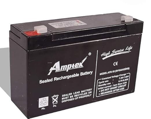 Amptek Sealed Recha battery 6V 10Ah/20H