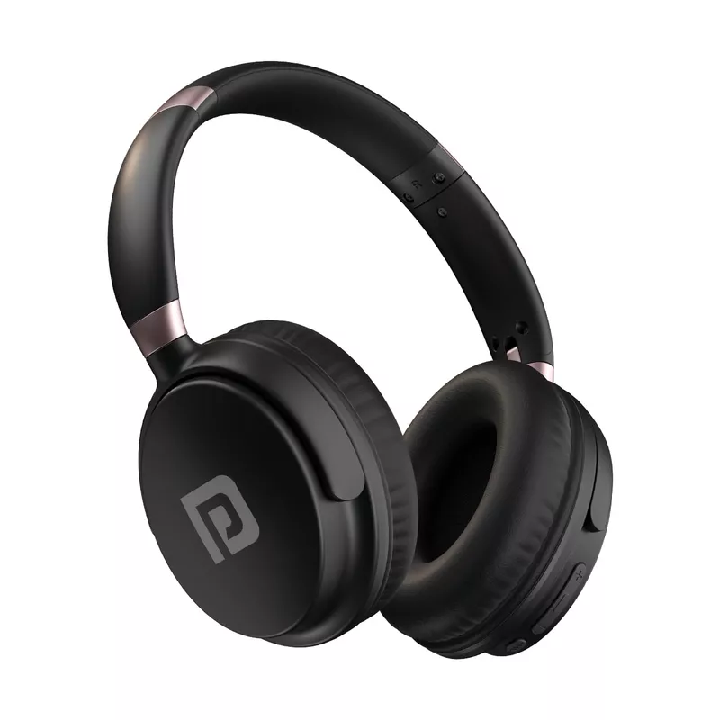 Portronics Muffs M3 Headphones – Active Noise Cancellation, 40 Hours Playtime, Comfortable Fit, Bluetooth Connectivity, Built-in Microphone, Ideal for Music and Calls, Lightweight Design.