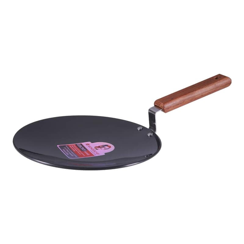Wonderchef Ebony Roti Tawa 25cm Non Stick Tawa 4..88 mm Wooden Handle