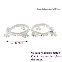 silver Blow and Silver Baby Anklet/Payal set