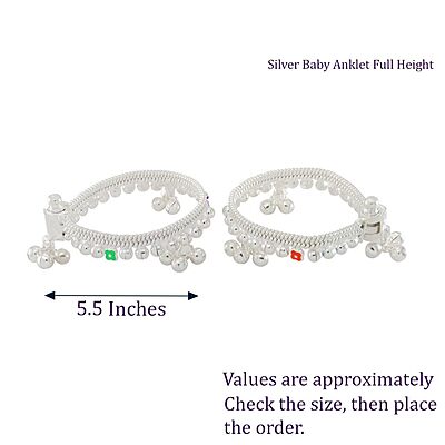 silver Blow and Silver Baby Anklet/Payal set silver Blow and Silver Baby Anklet/Payal set