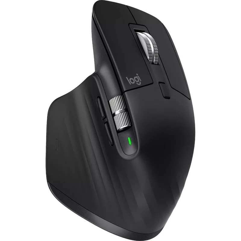 Logitech MX Master 3 – High-precision wireless mouse with 4000 DPI sensor, ergonomic design, and smooth scrolling. Color: Graphite.