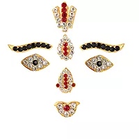 God Face Ornament - Eye, Eye brow, Thilak