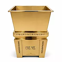 SQUARE DUSTBIN GOLD SHEET