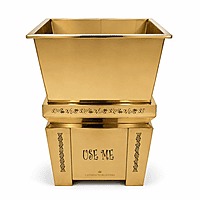 SQUARE DUSTBIN GOLD SHEET