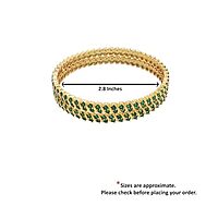 Women Green Stone Bangles
