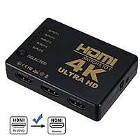 Tobo 5-Port HDMI Switch with Remote IR – 5 Input 1 Output | Supports 4K, Full HD 1080p & 3D | HDMI Switcher TD-470H