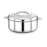 TWIN BIRDS Helio Stainless Steel Casserole for Roti | Steel Tiffin Box | Insulated Casserole 1000ml | Hotpot Roti Box with Steel Lid | Stainless Steel Serving Dish