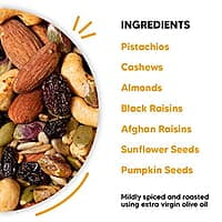 EAT BETTER CO - Premium Nut Mix - Roasted - Pistachios Cashews, Almonds, Golden & Black Raisins | Mixed Nuts & Dry Fruits | 200 gm value pack (Trail Mix - 250 gm)