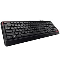 Portronics Ki-Pad USB Wired Keyboard with 104 Keys, 12 Fn Shortcut Keys, Rupee Symbol (₹) Key, 1.5 m Long Cable, 10 Million Keystrokes Long Life for PC, Laptop & USB-Supported Devices